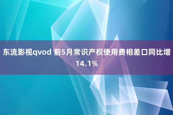 东流影视qvod 前5月常识产权使用费相差口同比增14.1%