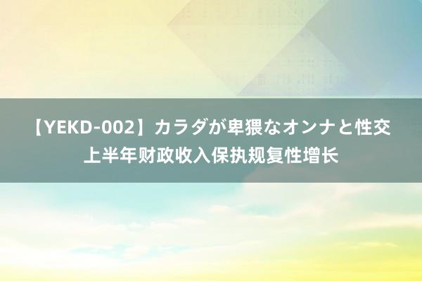 【YEKD-002】カラダが卑猥なオンナと性交 上半年财政收入保执规复性增长