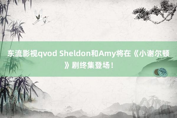 东流影视qvod Sheldon和Amy将在《小谢尔顿》剧终集登场！